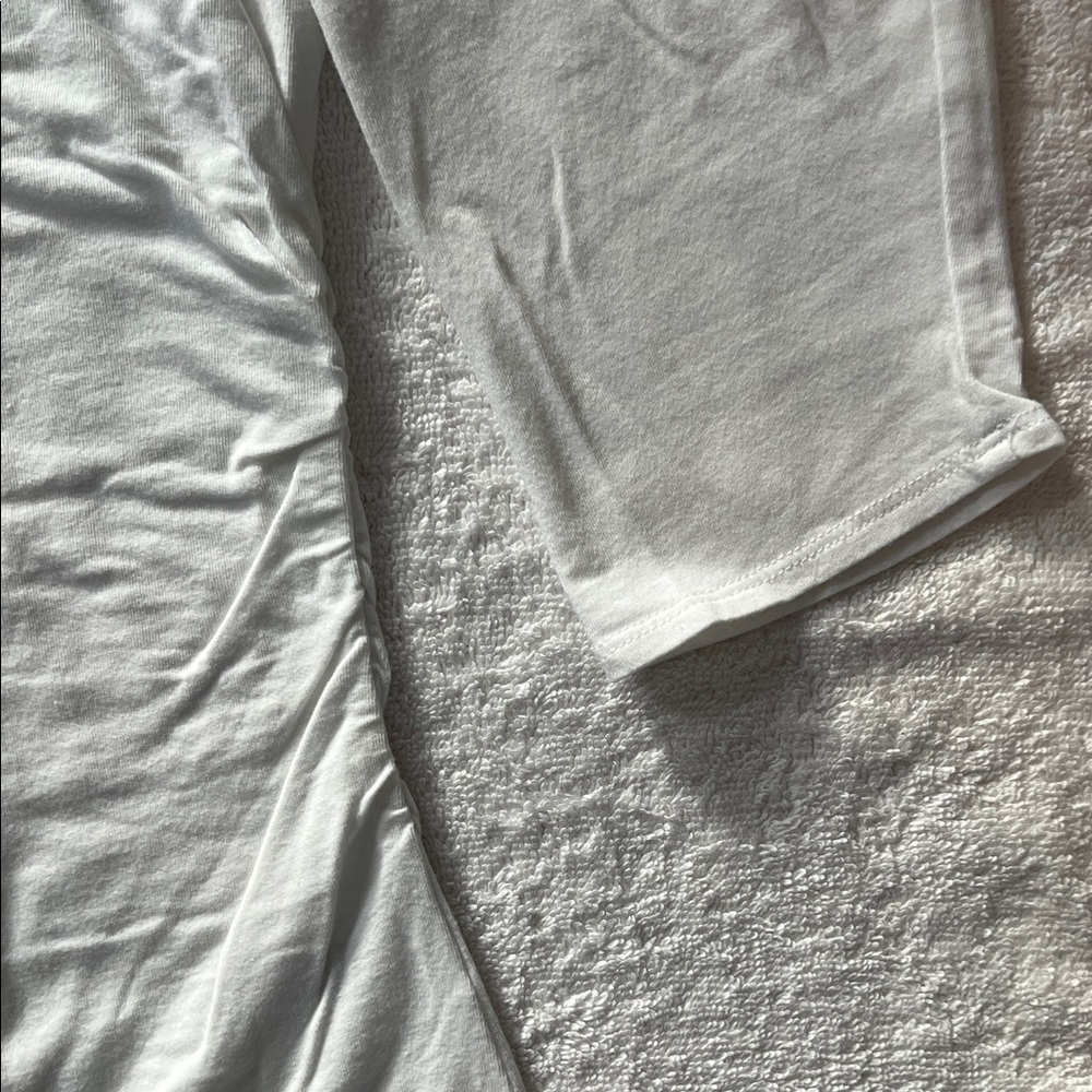 Sahalie Classic White 3/4 Sleeve Tee, L - Picture 5 of 9